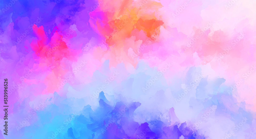 Fototapeta premium Artistic abstract background. Texture painted wallpaper. Creative illustration with strokes of paint. Brush pattern painting.