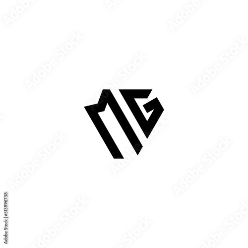 MG Gym concept logo initial concept with high quality logo design