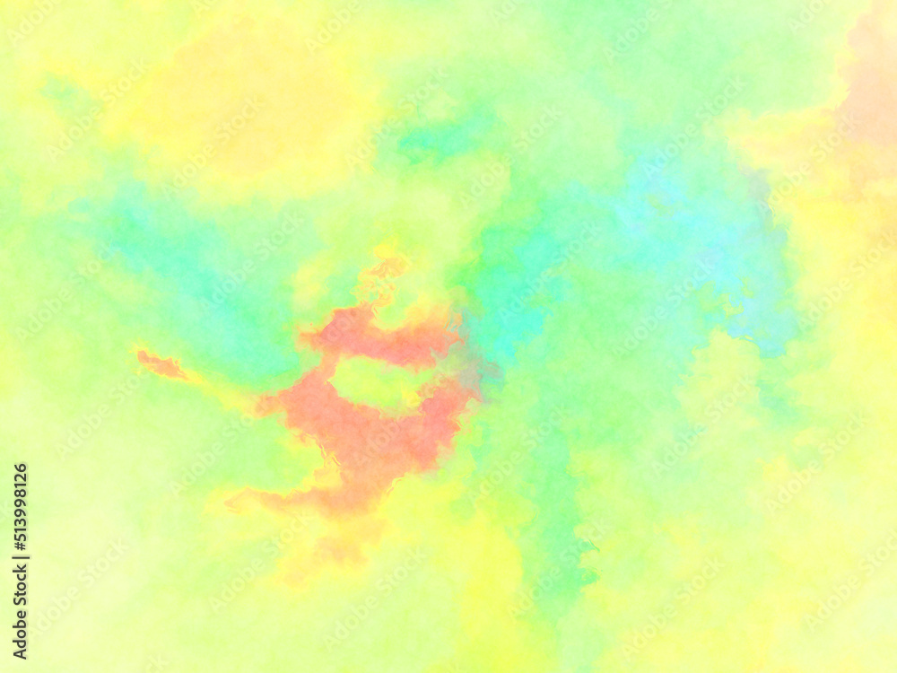 Obraz premium Modern brush strokes painting. Soft color painted illustration of soothing composition for poster, wall art, banner, card, book cover or packaging. Watercolor abstract painting with pastel colors.