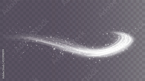 Cold winter wind texture. Holiday vector blizzard. Christmas effect of a cold blizzard. Vector PNG. 
