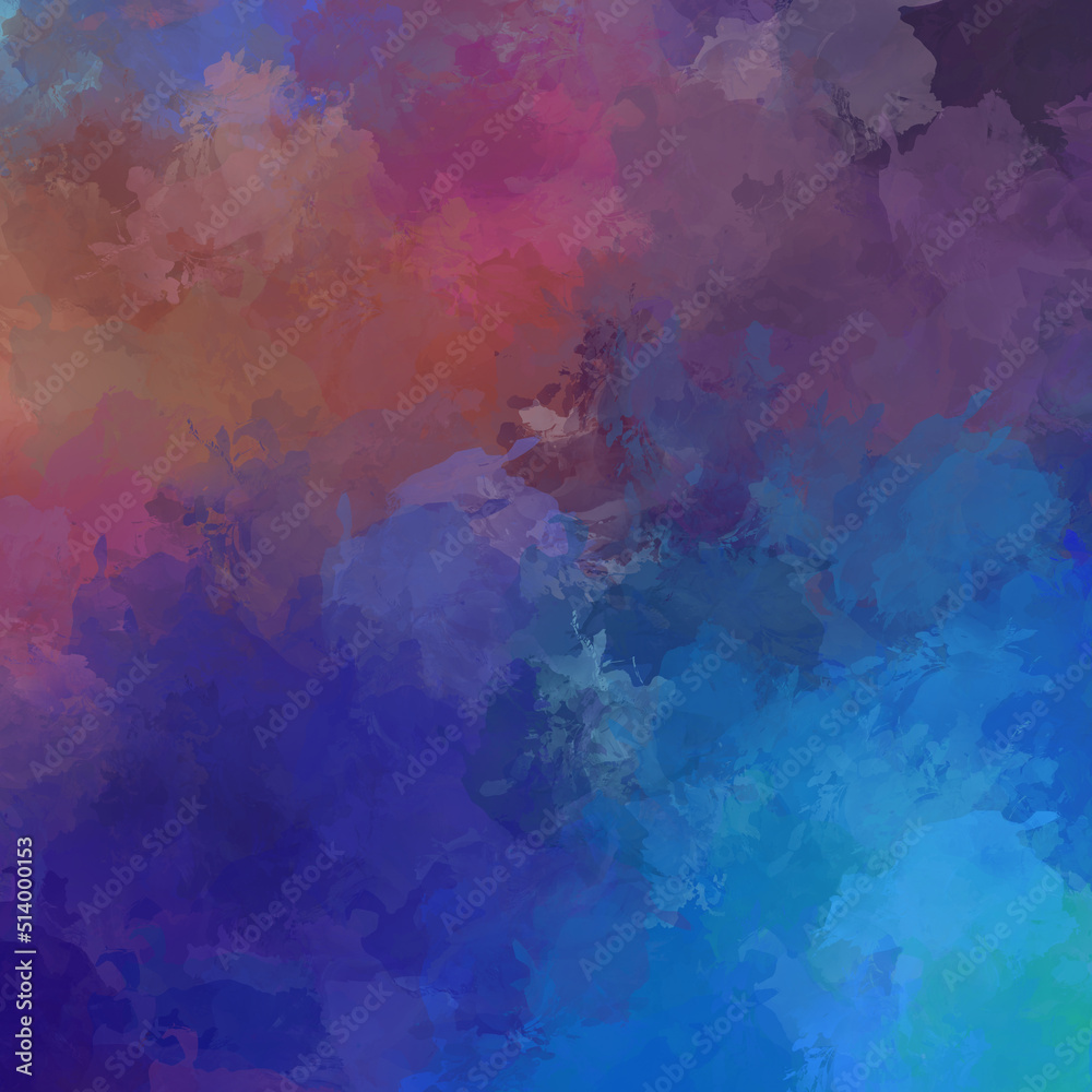Fototapeta premium Strokes of paint. 2D Illustration. Brushed Painted Abstract Background. Brush stroked painting. Modern art.