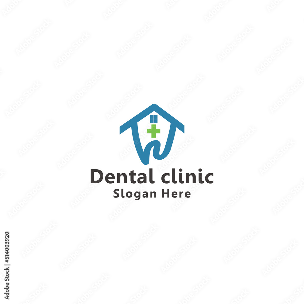 Dental medical logo design icon template Dental medical logo design icon template