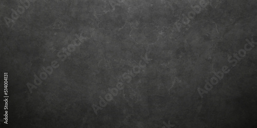 Chalkboard background Dark black grunge textured concrete background. Panorama dark grey black slate background or texture. Vector black concrete texture. Stone wall background.
