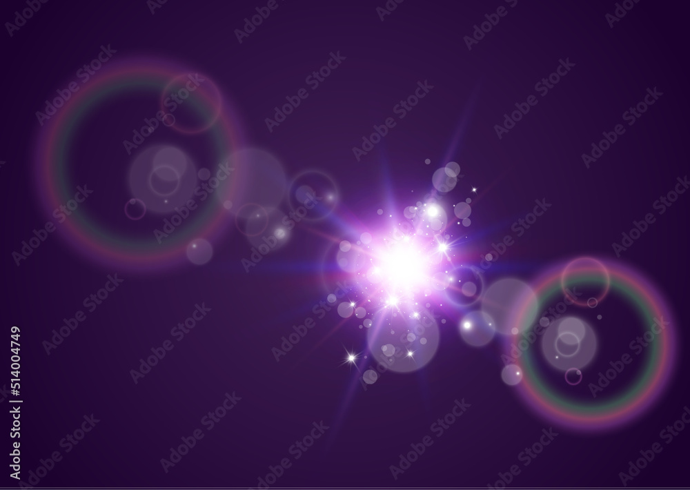 Bright beautiful star.Vector illustration of a light effect on a transparent background.
Bright beautiful star.Vector illustration of a light effect on a transparent background.