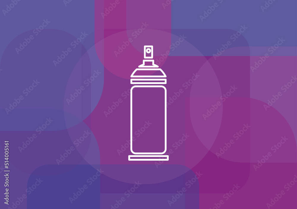 Spray can icon vector line icon.vector illustration design Spray can icon vector line icon.vector illustration design