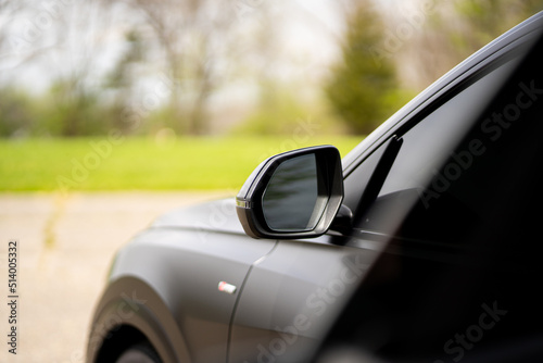 luxury car side mirror