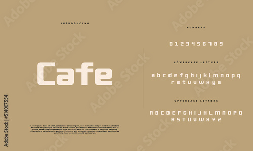 Abstract minimal modern alphabet fonts. Typography minimalist urban digital fashion future creative logo font. vector illustration
