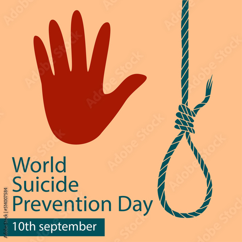 suicide prevention campaign to help suicidal people. Suicide prevention month card or background. vector illustration.