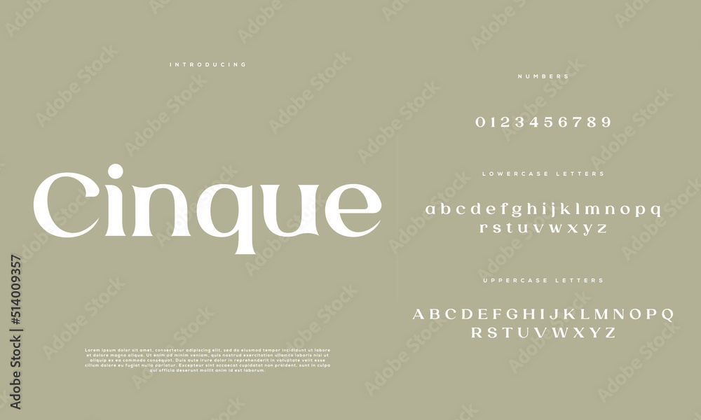 Fototapeta premium Abstract minimal modern alphabet fonts. Typography minimalist urban digital fashion future creative logo font. vector illustration 