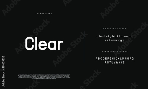Abstract minimal modern alphabet fonts. Typography minimalist urban digital fashion future creative logo font. vector illustration
