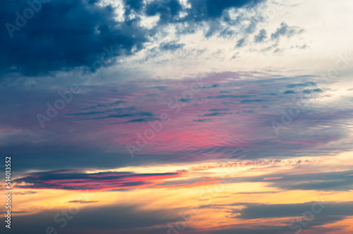 sunset sky with colorful clouds © RenaMiller