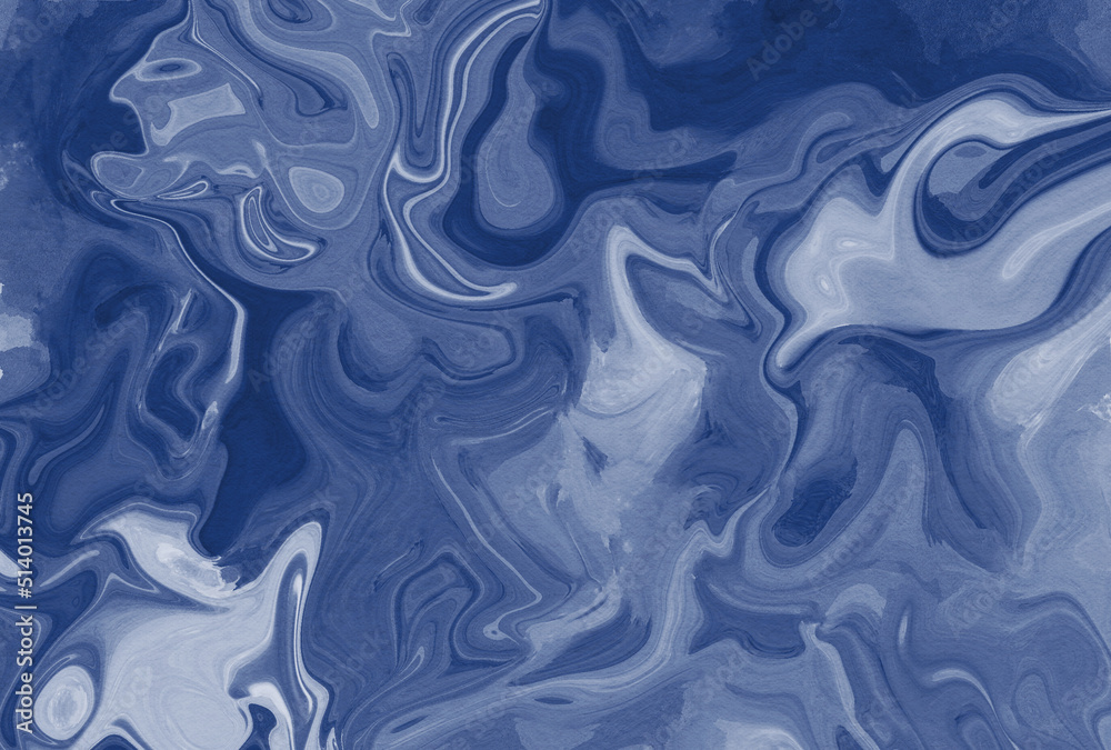 Obraz premium 背景素材_水彩テクスチャ_紺