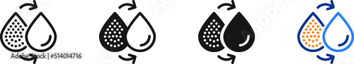Water treatment icon , vector illustration