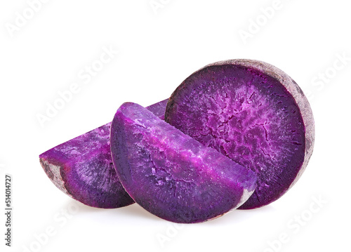 Wallpaper Mural purple yams on isolated white background Torontodigital.ca