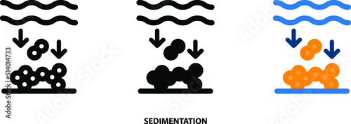 Sedimentation icon