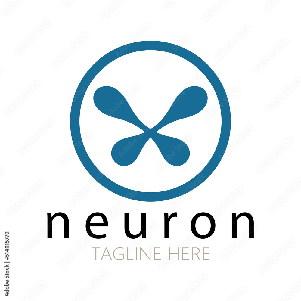 Neuron logo or nerve cell logo design,molecule logo illustration template icon with vector concept Neuron logo or nerve cell logo design,molecule logo illustration template icon with vector concept