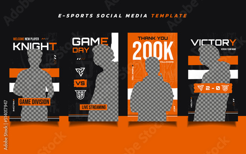  E-sports Gaming Social Media Post or Story Design Template