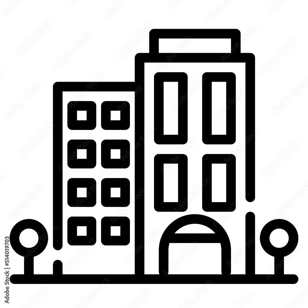 building hotel vector icon for website, apps and any other project - stock vector building hotel vector icon for website, apps and any other project - stock vector