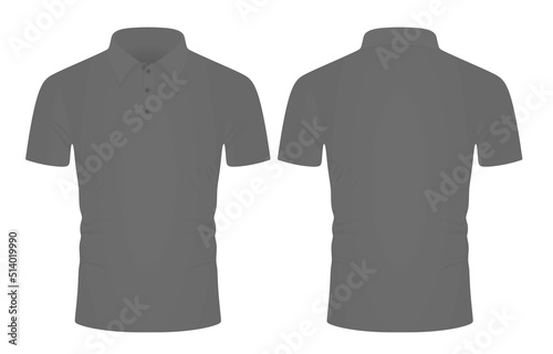 Grey man t shirt. vector illustration