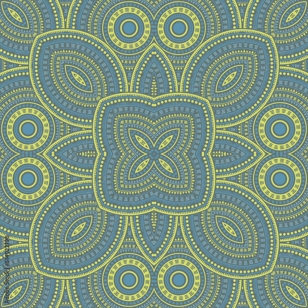 Simple victorian majolica tile seamless rapport. Geometric texture vector elements. Rug print design. Stylish spanish mayolica tilework infinite pattern. Wall decoration template.