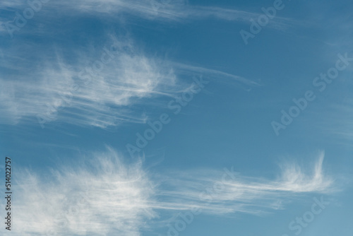 Cirrus Clouds on a Blue Sky background