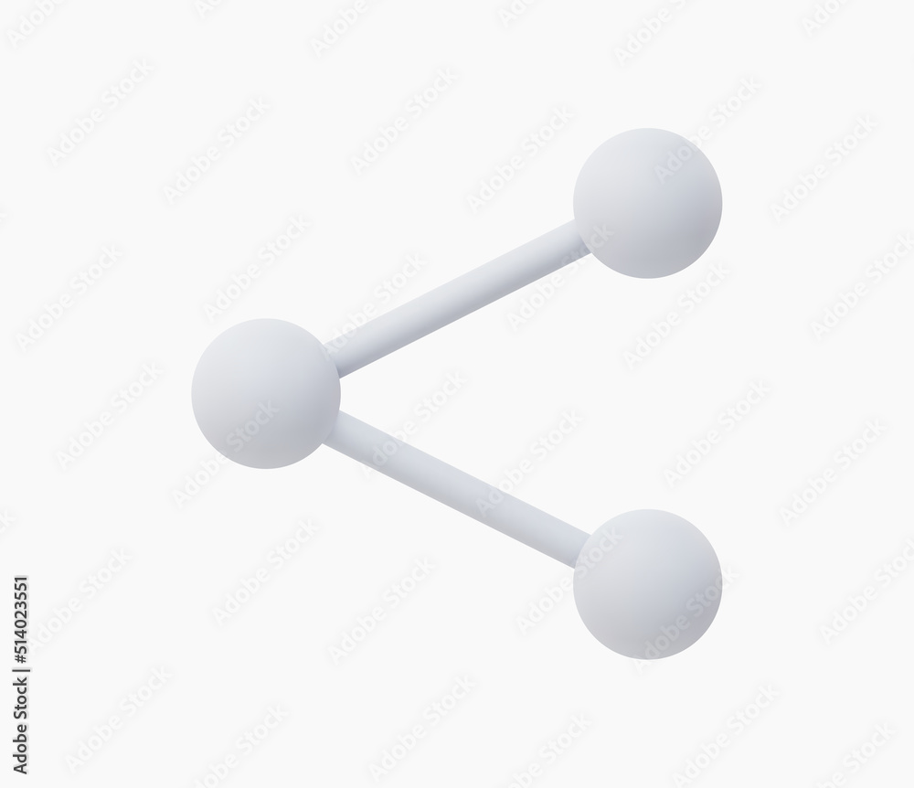 3D Realistic Share icon vector illustration 3D Realistic Share icon vector illustration