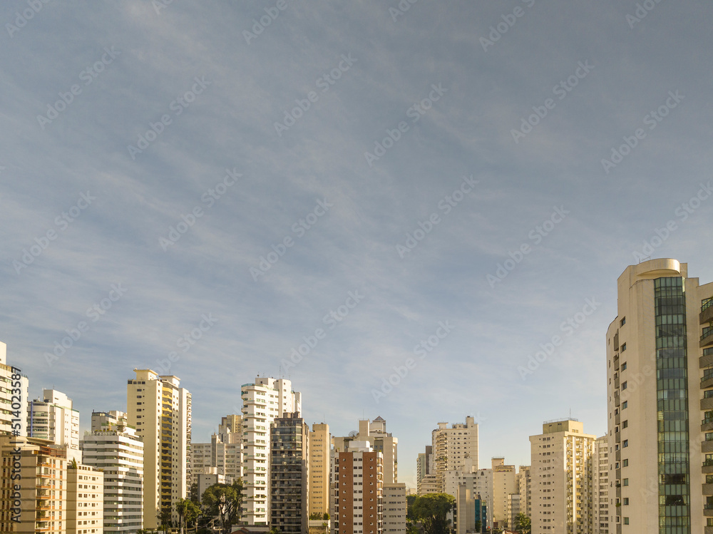 Skyline do bairro da aclimação em São Paulo