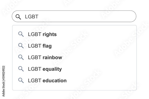 LGBT online search results