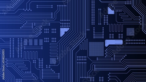 Abstract circuit board tech background