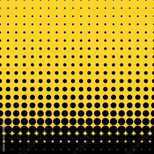 Halftone dotted vector black yellow