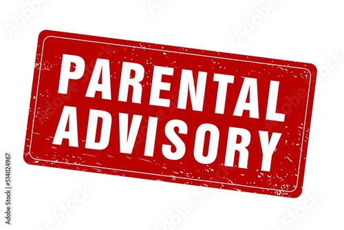 Parental advisory rubber stamp