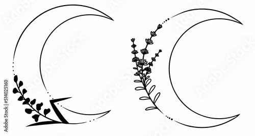 Two moons with lavender