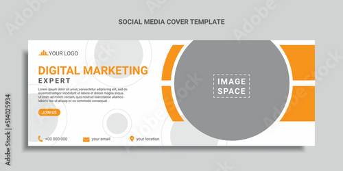 digital marketing social media cover design or web banner