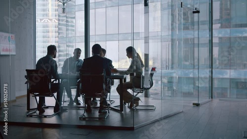 Completed transaction of business partners in an investment company