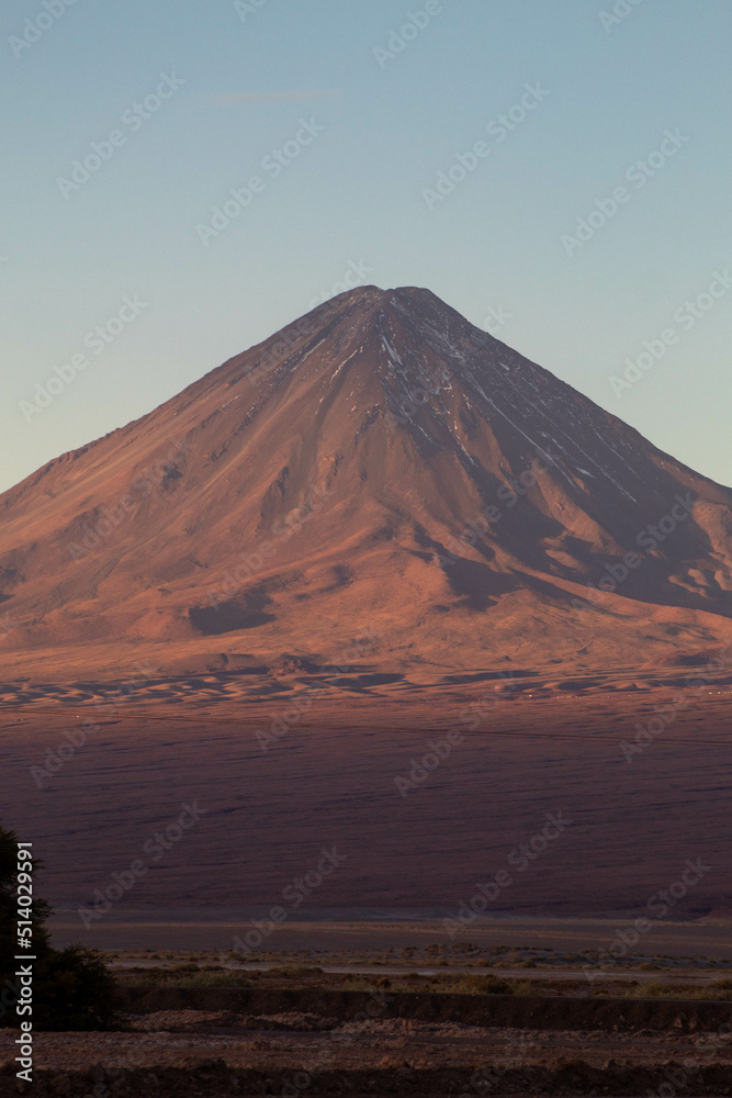 Licancabur volcano in Atacama desert Licancabur volcano in Atacama desert