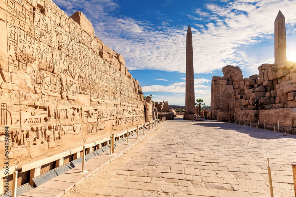 The Precinct of Amun-Re with Obelisk, Karnak Temple, Luxor, Egypt