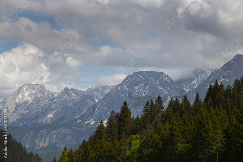 Fototapeta Naklejka Na Ścianę i Meble -  Mountain Zugspitze, Bavaria Alps, Germany