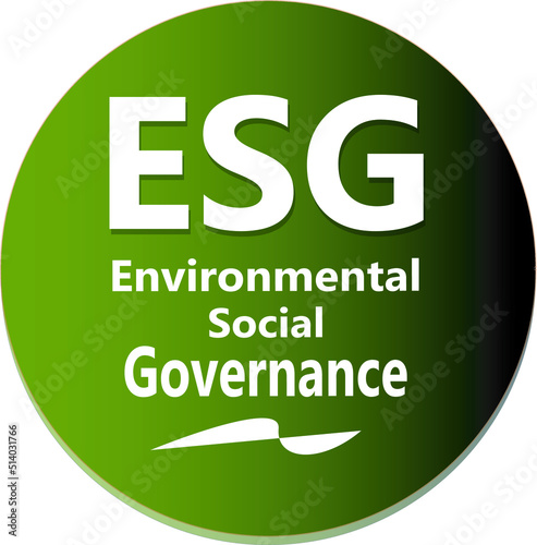 2D illustration environmental social governance 