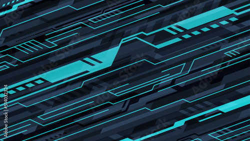 近未来なイメージ_かっこいいラインの背景イラスト_16:9