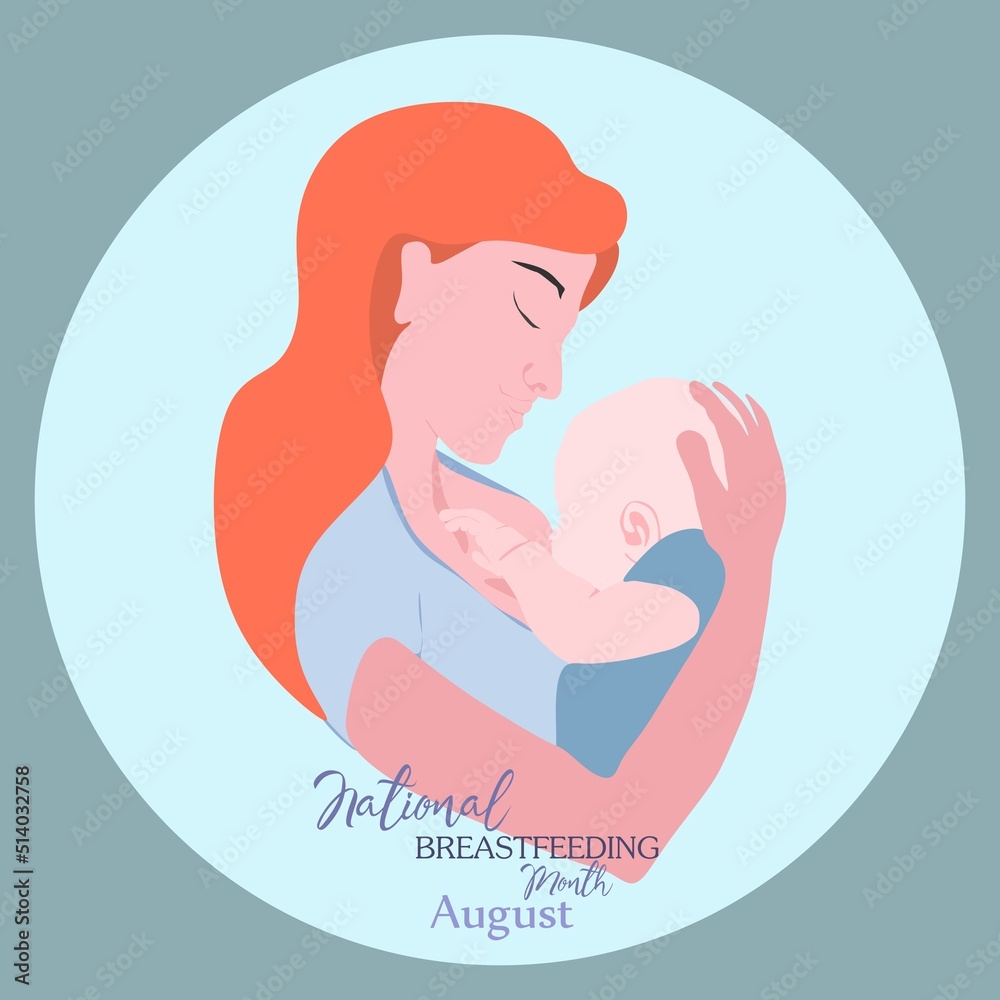 Young european woman breastfeeding her newborn baby holding and nursing him in hands. Lactation concept. Breast feeding week or month clip art. Child drinks milk from the female breast.European mother Young european woman breastfeeding her newborn baby holding and nursing him in hands. Lactation concept. Breast feeding week or month clip art. Child drinks milk from the female breast.European mother