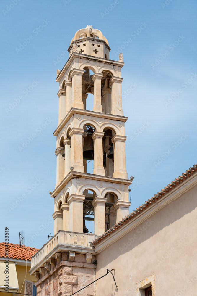 Bell tower of Church of Panagia, Nafplio, Greece
