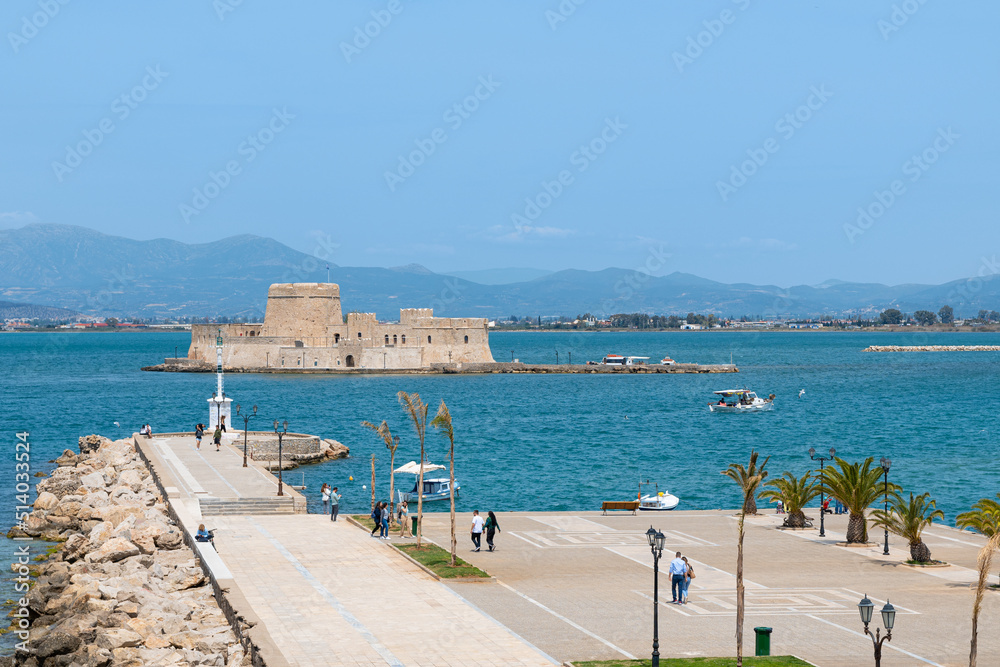 Bourtzi venetian fortress, Nafplio, Greece