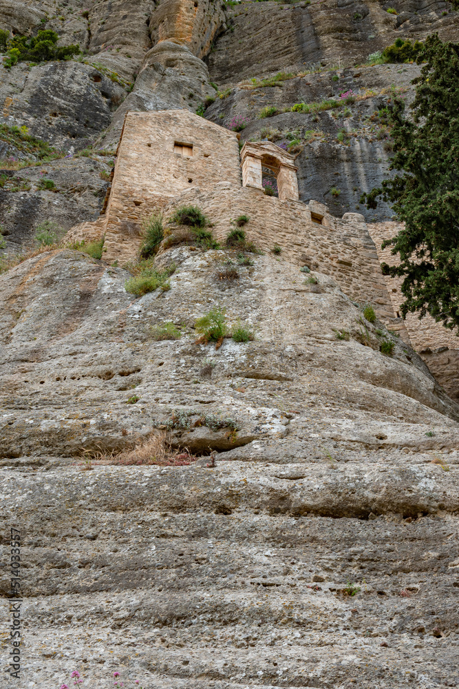 Lady of the Rocks (Virgin of the Rock, Panagia tou Vrahou) abandoned Monastery in Nemea, Greece