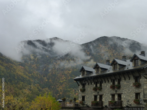 Torla, localidad aragonesa en pleno parque natural de Ordesa. España.