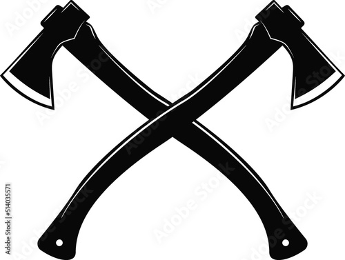 Crossed Axe in vector
