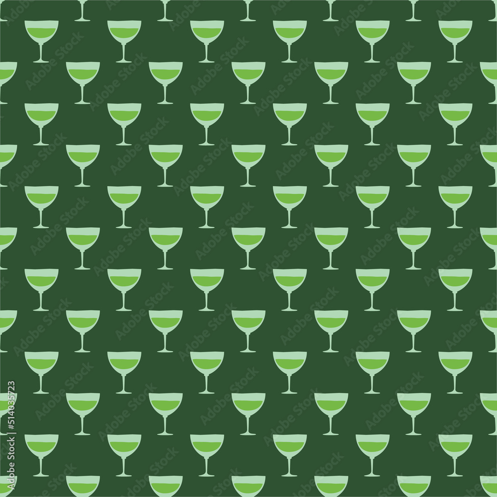 Vermouth glass seamless pattern, great design for any purposes. Doodle style. Hand drawn image. Color repeat template. Party drinks concept. Freehand drawing. Cartoon sketch graphic draft Vermouth glass seamless pattern, great design for any purposes. Doodle style. Hand drawn image. Color repeat template. Party drinks concept. Freehand drawing. Cartoon sketch graphic draft