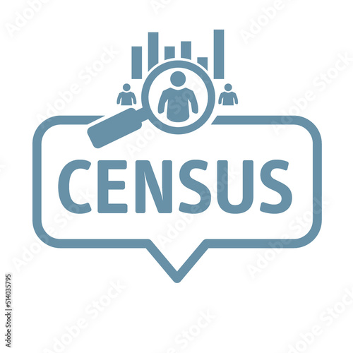 Census - Text in a speech bubble