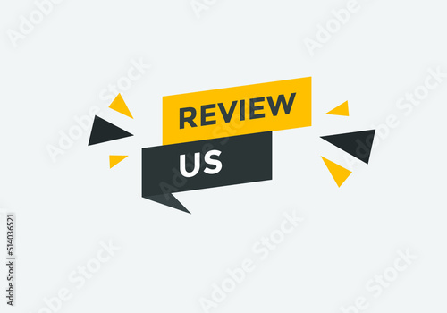 Review us on white background. Vector illustration. customer feedback concept 