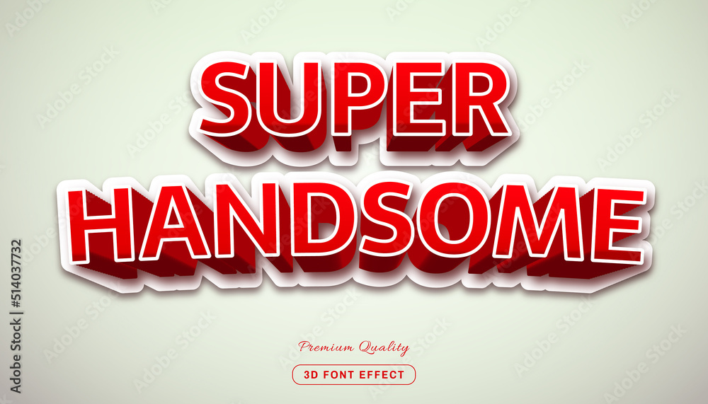 100% editable text effect - super handsome text style 100% editable text effect - super handsome text style