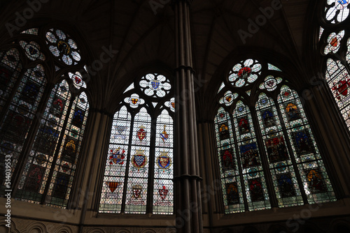 Beautiful interior details of Westminster Abbey, London